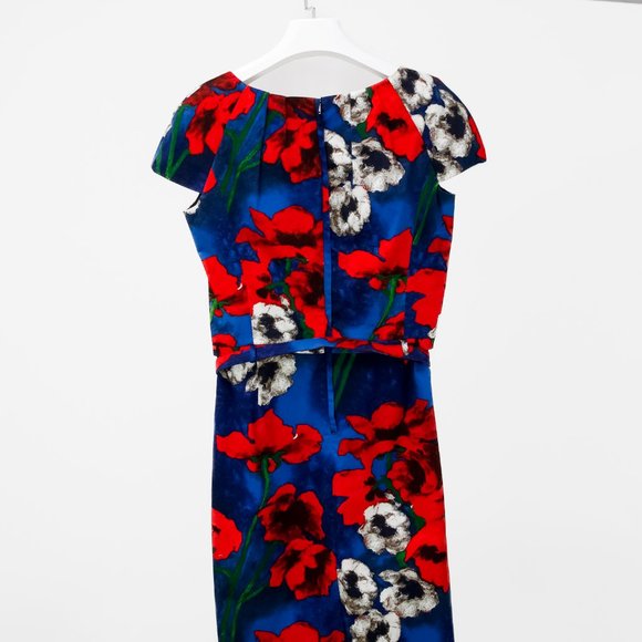 Samantha Sung Tailored Floral Sheath Dress - Picture 2 of 12